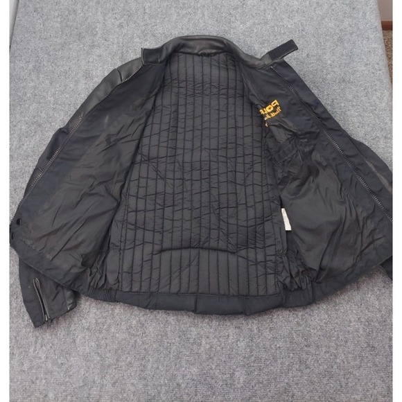 Polaris leather Motorcycle Jacket Mens Large Black Hein Gericke Biker Moto - Picture 11 of 16